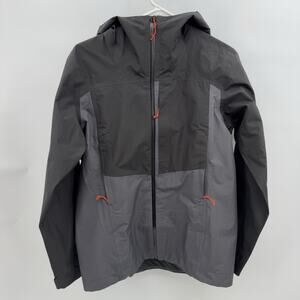 Patagonia Boulder Fork Rain Jacket Forge Grey Womens Size Small Hooded Raincoat